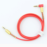 90度3.5 mm 公對公音頻線帶金屬彈簧保護 QWPRO0183